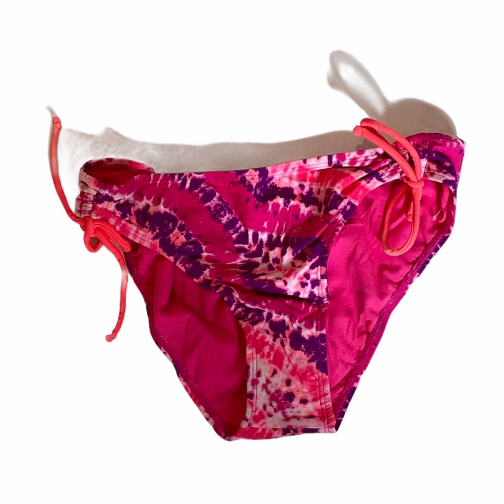 California Waves Pink tie dye bikini bottoms